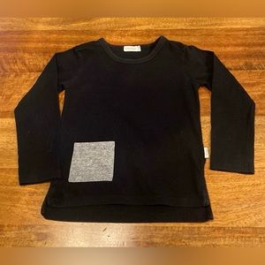 Kids Miles Long Sleeve Black Tee Shirt